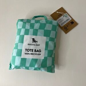 Dock & Bay Tote Bag Recycled Foldable Bag in Pouch M 15 x 7" NWT